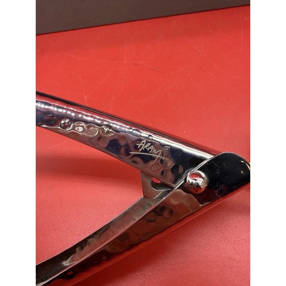 Rare Michael Aram Gold Orchid Small Lock Spring Tongs Original Box Sealed